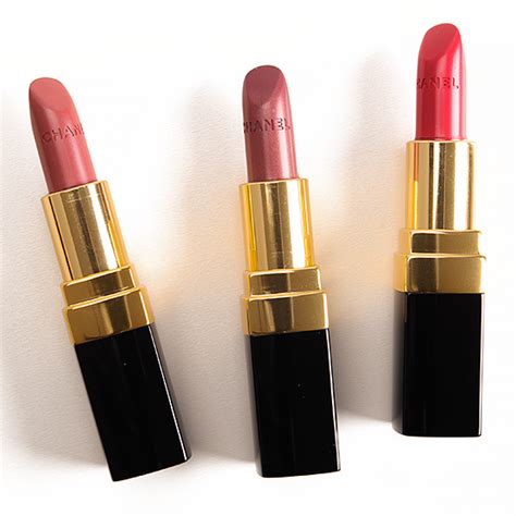 Chanel Mademoiselle, Maggy, Dimitri Rouge Coco Lipsticks 